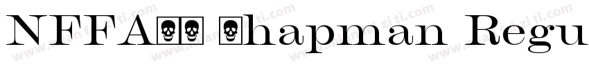 NFFAKG Chapman RegularCondensed字体转换